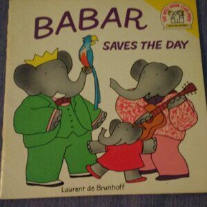 Babar Saves the Day by Laurent de Brunhoff 1976 Vintage